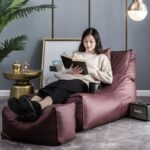 HIGH BLUE BEAN BAG SOFA SET