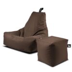 OSLO PASTEL OUTDOOR SOFA WITH STOOL