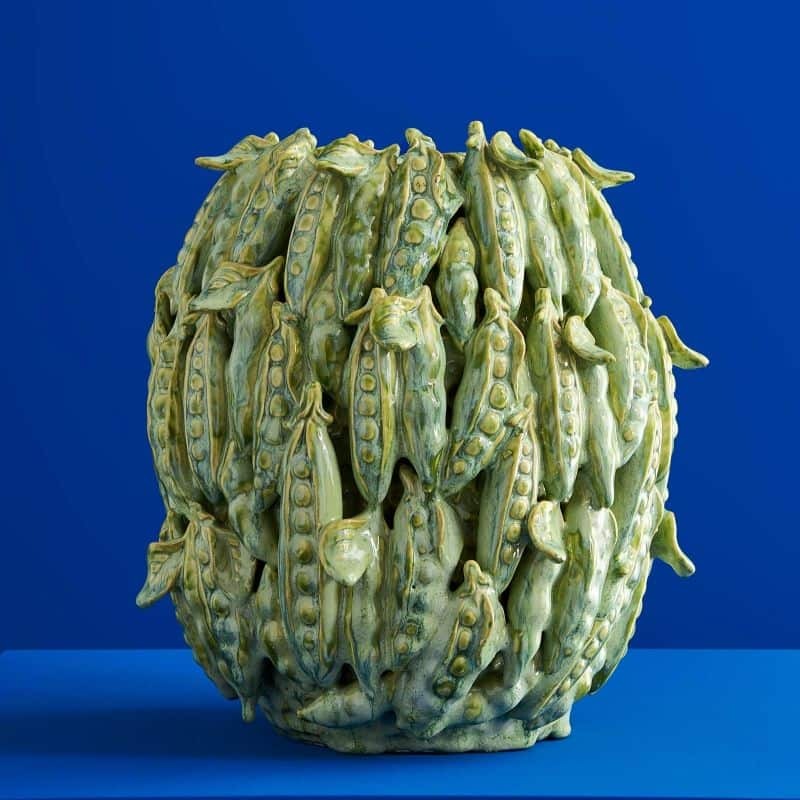 Bulbous Pea Vase Green