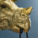 WALLLAMP DINOSAURS TRICERATOPS CERA GOLD
