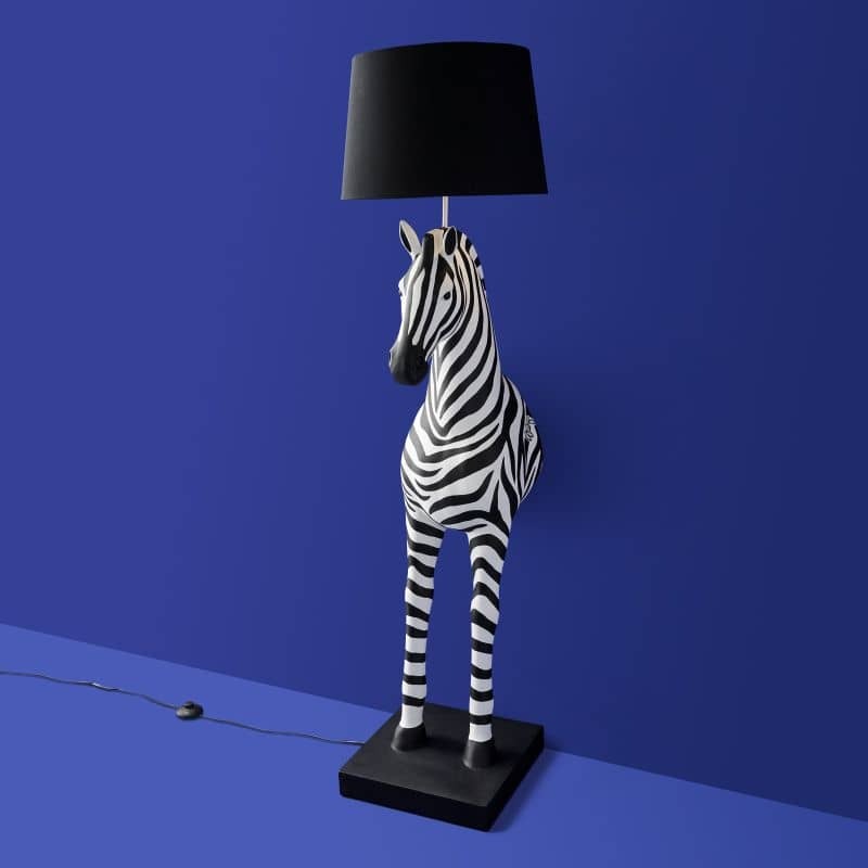 Floor Lamp Zebra Zora black-white