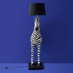 Floor Lamp Zebra Zora black-white