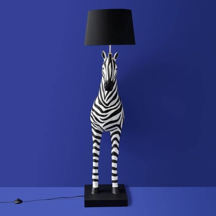 Floor Lamp Zebra Zora black-white