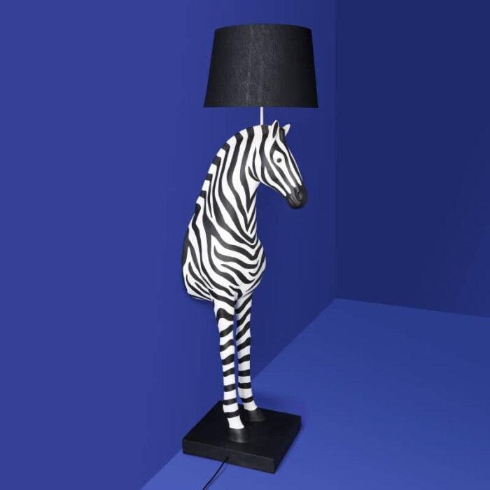 Floor Lamp Zebra Zora black-white