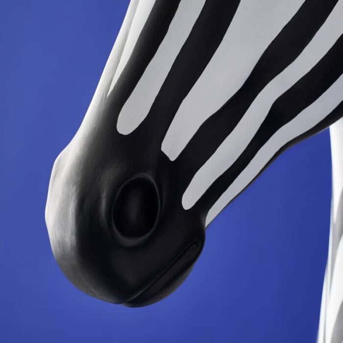 Floor Lamp Zebra Zora black-white