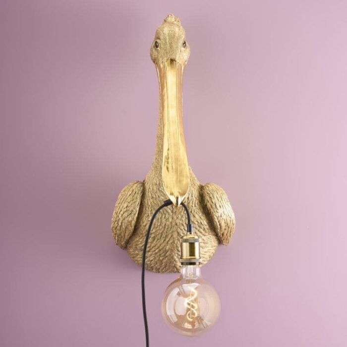 Wall Lamp Pelican Pelikanus Gold