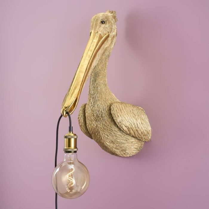 Wall Lamp Pelican Pelikanus Gold