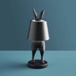 Table Lamp Rabbit Led Hiding Rabbit Matte Black