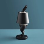 Table Lamp Rabbit Led Hiding Rabbit Matte Black