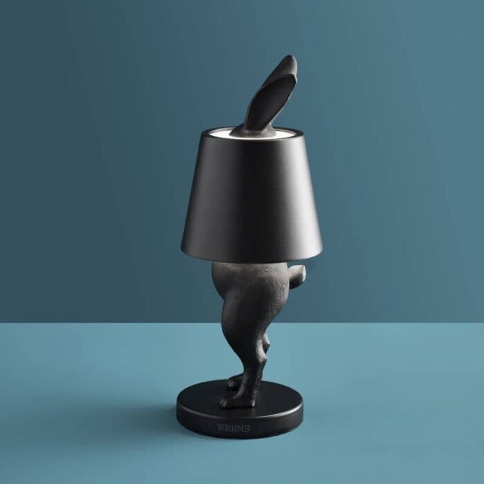 Table Lamp Rabbit Led Hiding Rabbit Matte Black