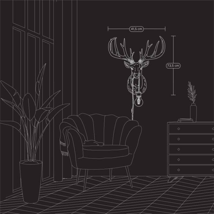 Wall Lamp Deer Harry Brown