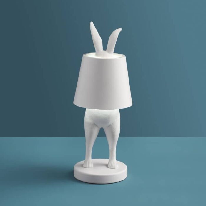 Table Lamp Rabbit Led Hiding Rabbit Matte White