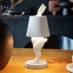 Table Lamp Rabbit Led Hiding Rabbit Matte White