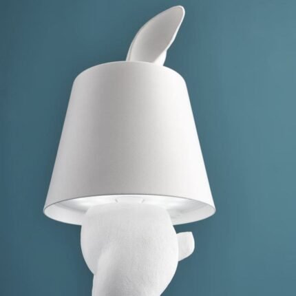 Table Lamp Rabbit Led Hiding Rabbit Matte White
