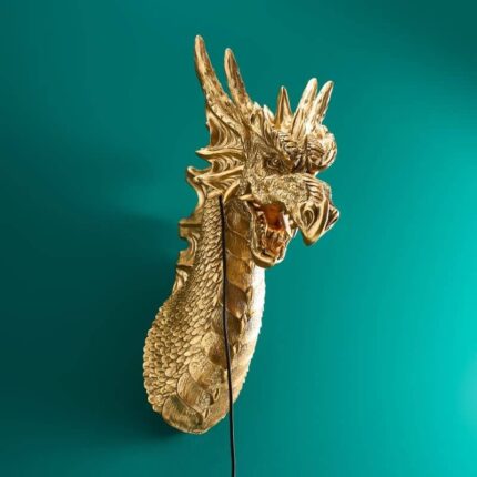 Wall Lamp Dragon Drake Gold