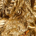 Wall Lamp Dragon Drake Gold