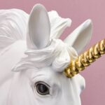 Wall Lamp Unicorn Hugh White-Gold