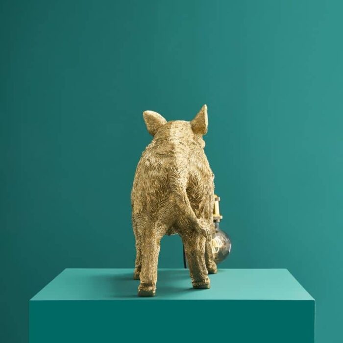 Table Lamp Wild Boar William Gold