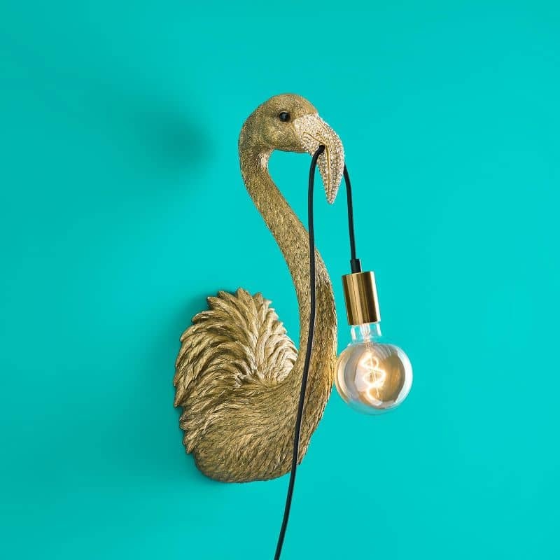 Wall Lamp Flamingo Tiffany Junior Gold