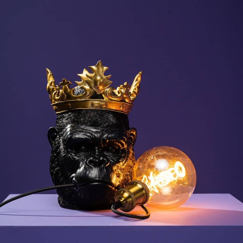 Wall Lamp Monkey Kong Gold