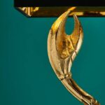 Premium Metal Table Lamp Lobster Gold