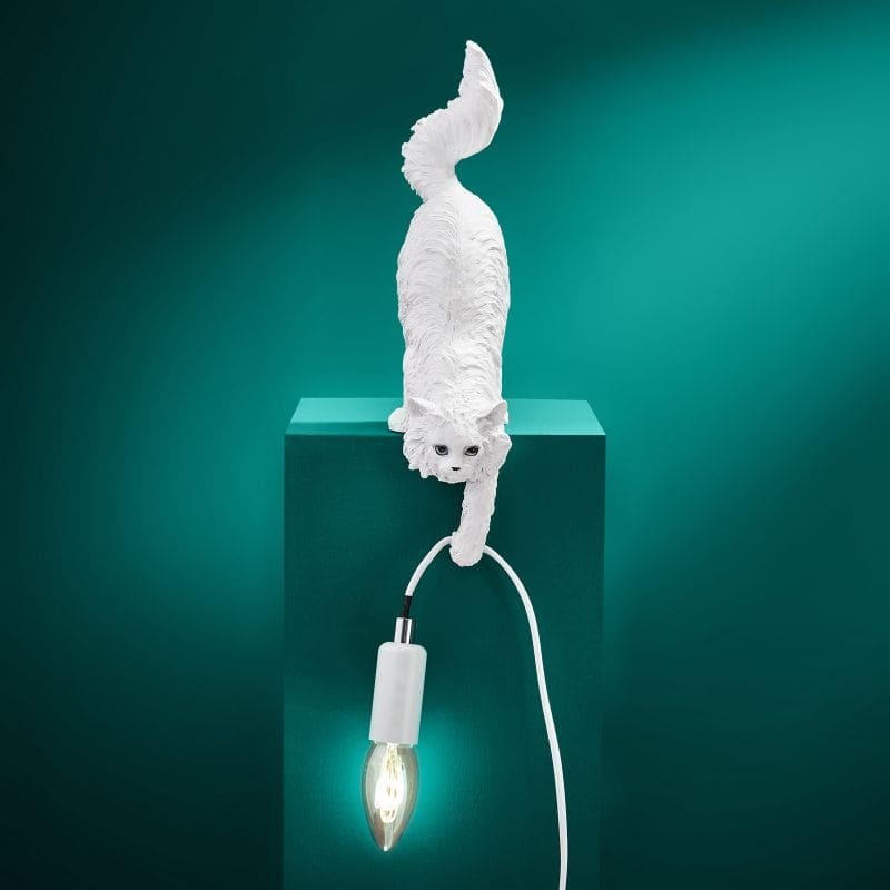 Table Lamp Cat Chichi White
