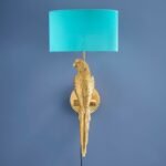 Wall Lamp Parrot Percy Left Gold-Turquoise