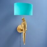 Wall Lamp Parrot Percy Left Gold-Turquoise