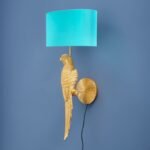Wall Lamp Parrot Percy Left Gold-Turquoise