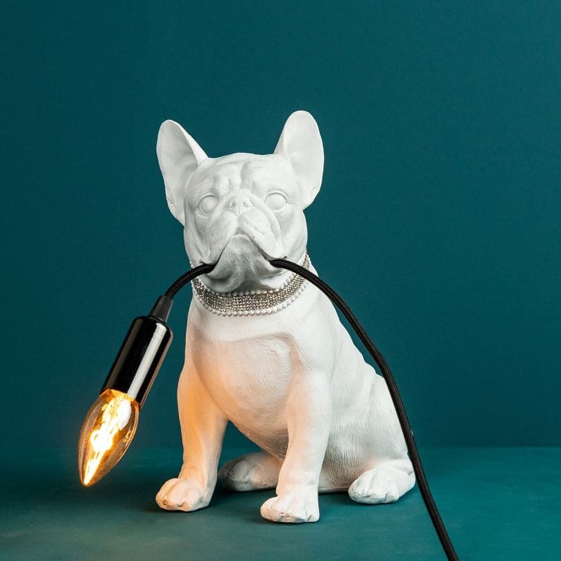 Table Lamp Dog Francis White