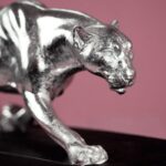 Table Lamp Panther Baghiro Silver-Black