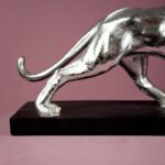 Table Lamp Panther Baghiro Silver-Black