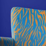 Armchair Zebra Blue