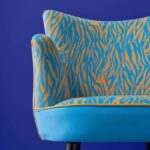Armchair Zebra Blue