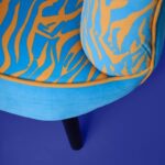 Armchair Zebra Blue