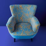 Armchair Zebra Blue