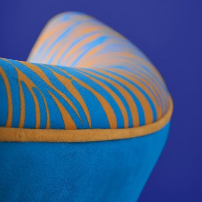 Armchair Zebra Blue