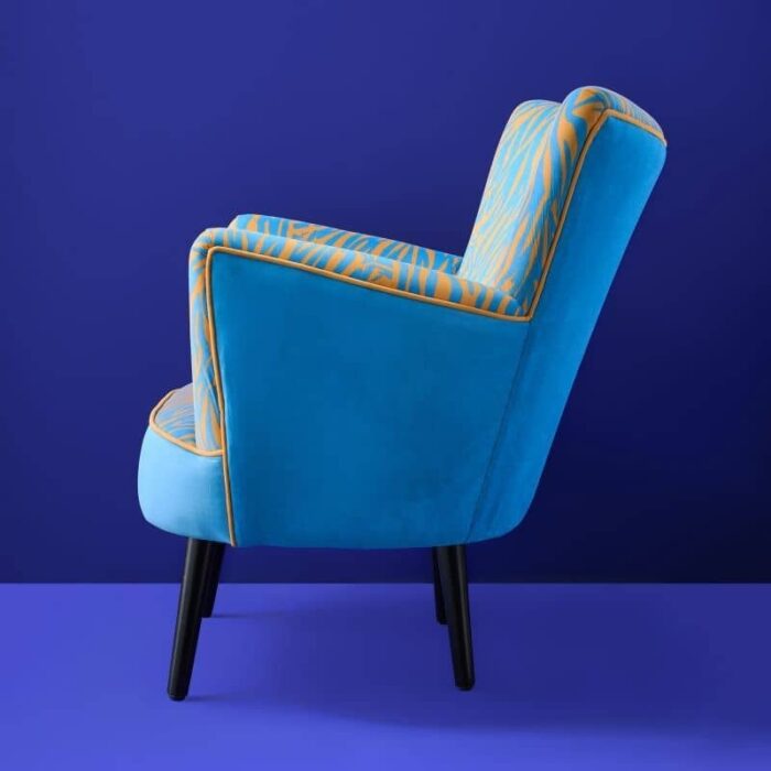 Armchair Zebra Blue