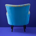 Armchair Zebra Blue