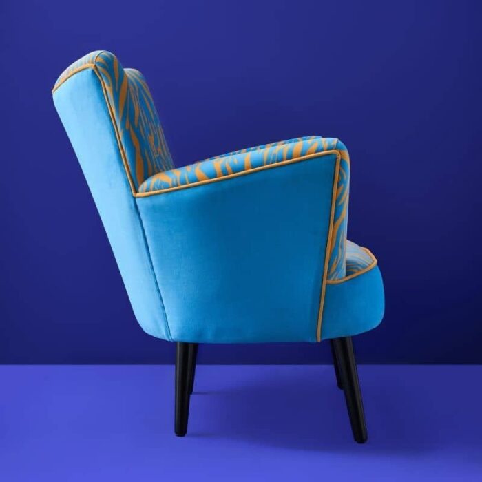 Armchair Zebra Blue
