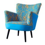 Armchair Zebra Blue