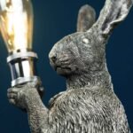 Table Lamp Rabbit Meister Lampe Silver