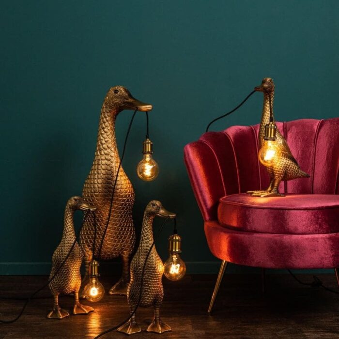 Table Lamp Duck Son of A Duck Gold