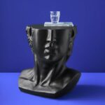Side Table Male Bust David Black