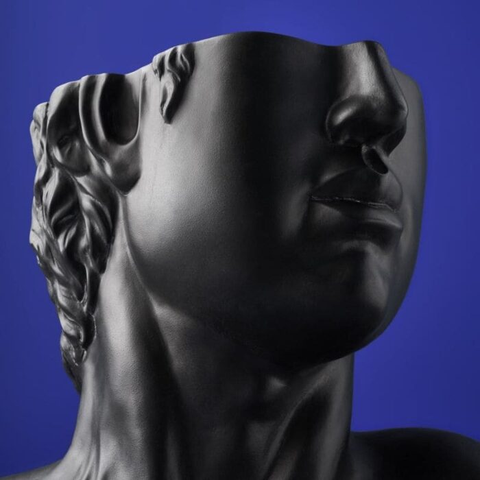 Side Table Male Bust David Black