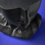Side Table Male Bust David Black