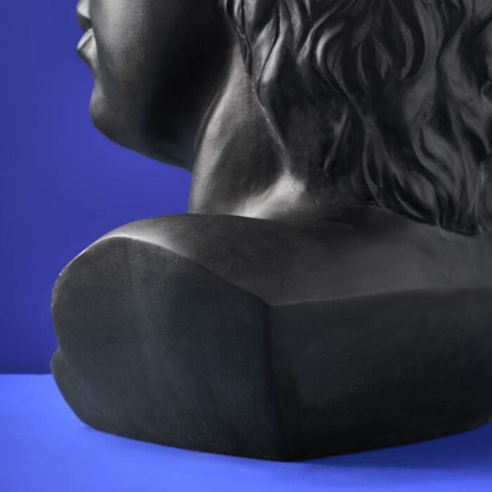 Side Table Male Bust David Black