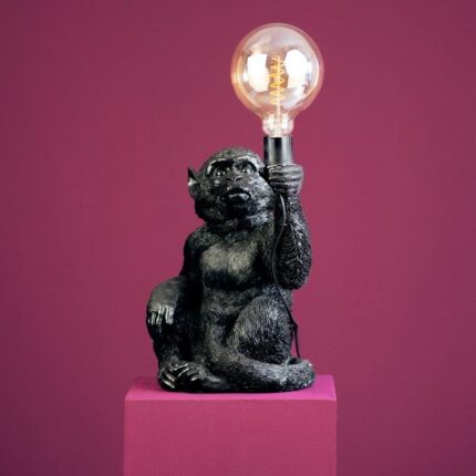 Table Lamp Monkey Abu Black