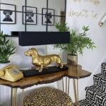 Table Lamp Dog Frank Gold-Black