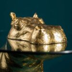 Side Table Hippo Patty Potamus Gold
